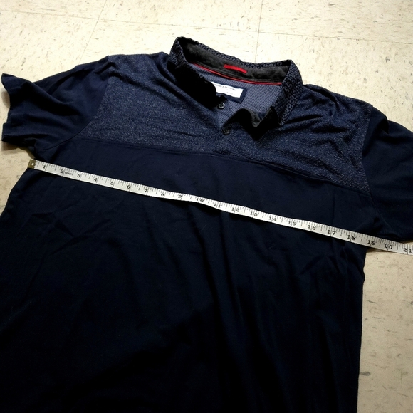 Denim & Flower | Men's Navy Polo Shirt - Picture 8 of 8